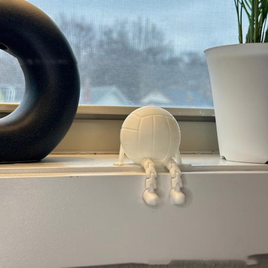 Tennis Model Ornament Golf Basketball Soccer Baseball Ball Figure Articulated Legs Display Model Office Desk Accessory