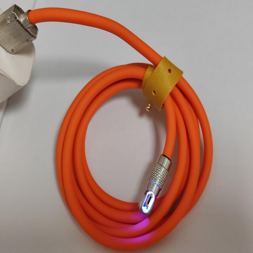 Кабель для сверхбыстрой зарядки и передачи данных Type-C из цинкового сплава мощностью 120 Вт с вращением на 180°, 6 А