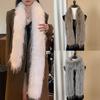 Thick Fluffy Y2K Girl Scarf 180cm Ladies Tassels Scarf Fashionable Soft Shawl  Party