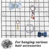 100 Pcs Mini S Shaped Hooks - 1/2 Inch Craft Hanging Hooks for DIY Jewelry Key Chain Connectors (Silver)