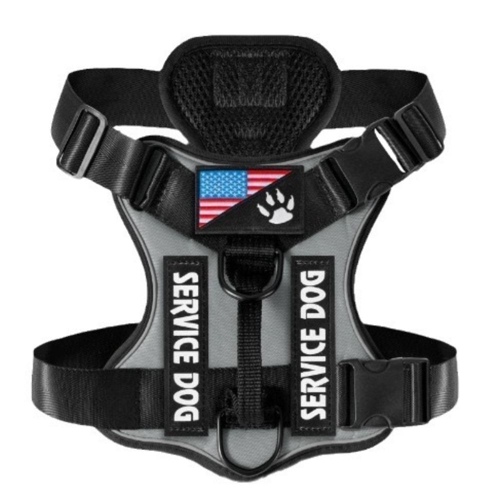 New Large Dog Tactical Chest Strap Vest Thickened Anti-explosion and Reflective Adjustable Without Neck Restraint