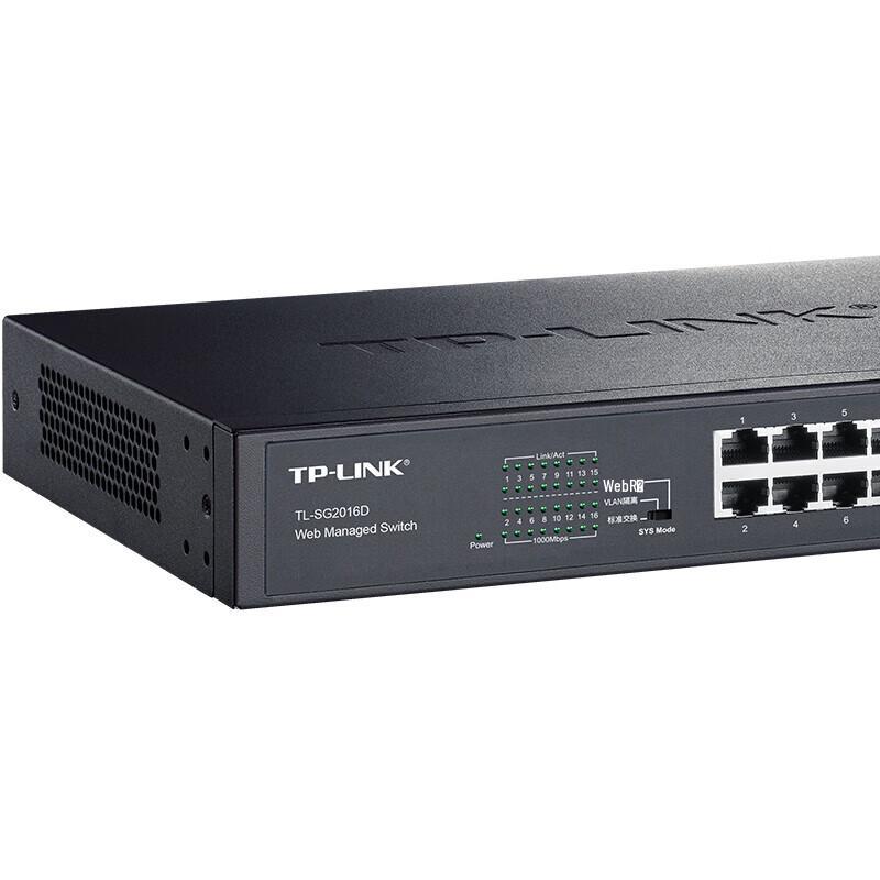 TP-LINK TL-SG2016D 16-Port Gigabit Cloud Managed Web Smart Switch