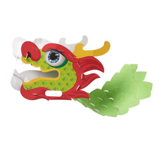 1 Set Dragon Dance Toy Chinese Tradition-inspired Toy DIY Dragon Dance Kit for New Year Party Decoration