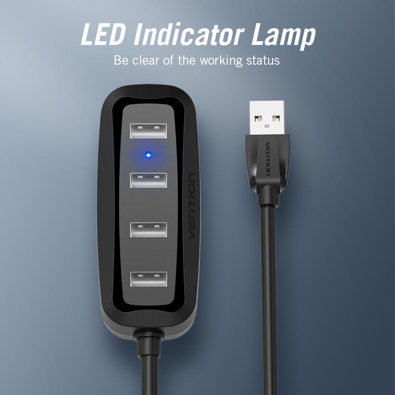 Vention USB HUB Высокоскоростной 4-портовый концентратор USB 2.0 USB-порт Портативный OTG-концентратор USB-разветвитель