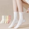 4 пары Y2K Kawaii Ruffled Socks для женщин Harajuku Polka Dot Cotton Cute Ankle Socks Set