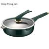 Deep Frying Pan, Maifanshi Non Stick Pan, Vegetable Frying Pan, Smokeless Induction Cooker, Gas Stove, Flat Bottomed Pan