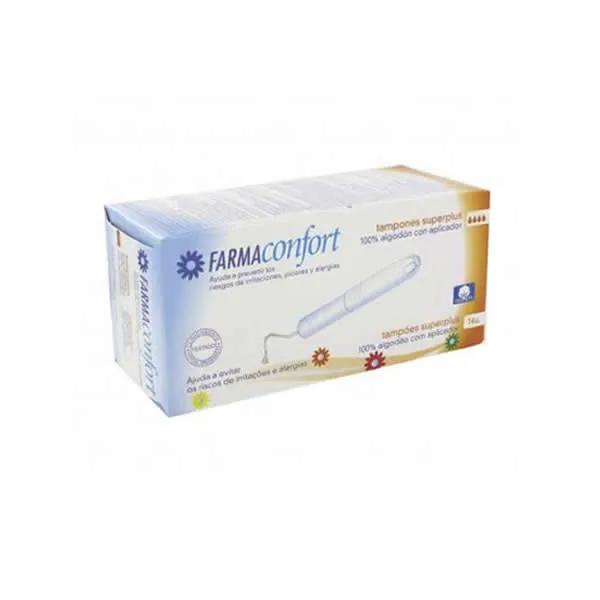 Хлопковые тампоны FarmaConfort с аппликатором Superplus, 14 шт.