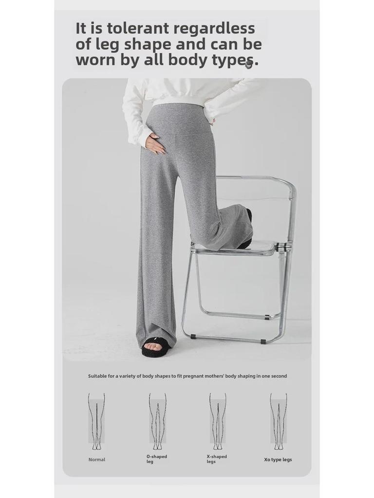 Новые свободные брюки-клеш для беременных с бархатом для осени/зимы