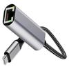 USB-C на Ethernet-адаптер Type C to Ethernet LAN Сетевой адаптер Гигабитный RJ45 Интернет-адаптер для ноутбука и настольного компьютера