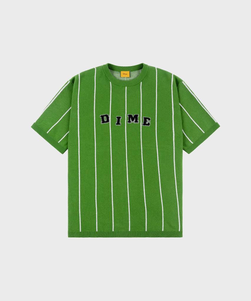 DIME Stripe Short Sleeve Knit Green