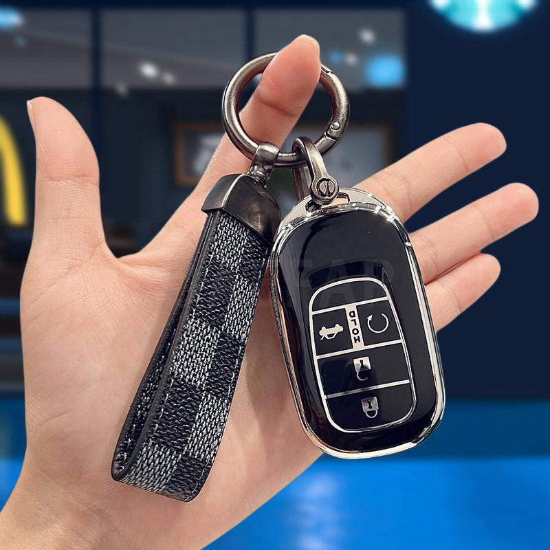 Чехол-брелок из ТПУ для автомобильного ключа Honda Accord Civic Hr-V Cr-V Pilot Sport Si Ex Ex-L Брелок Автоаксессуары