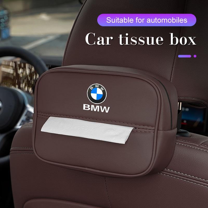 Колпачок колеса ORWI7, Кожаная сумка для салфеток в машину для BMW X1 X3 X5 X6 X7 F48 E70 E90 F15 G20 G30 G60 Z4 i7 1 3 5 6 7 Серии Кейс для бумаги Коробка для салфеток