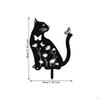 Cat Decorative Garden Stake Lawn Ornament Gift Outdoor Animal Decor Silhouette Yard for Festival