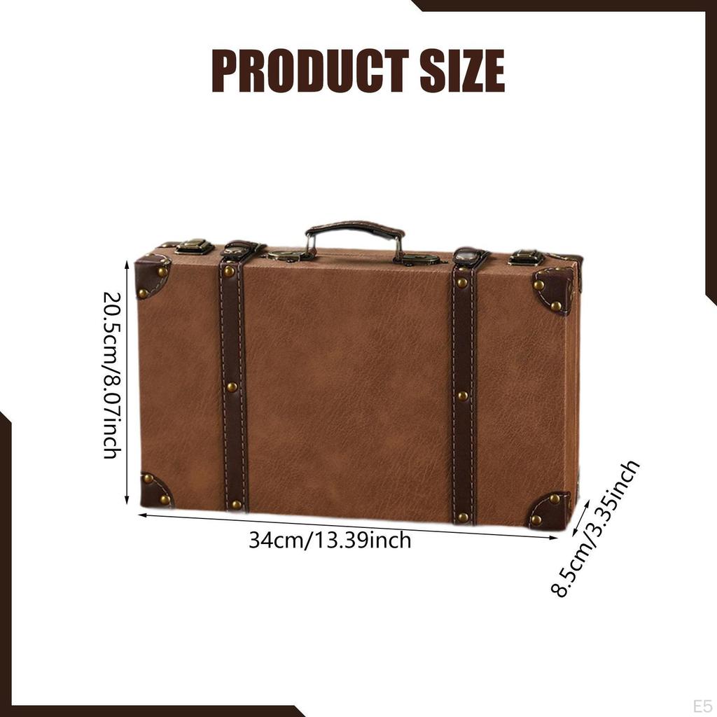 Антикварный чемодан декоративная коробка для хранения украшения старомодные сундуки чемодан