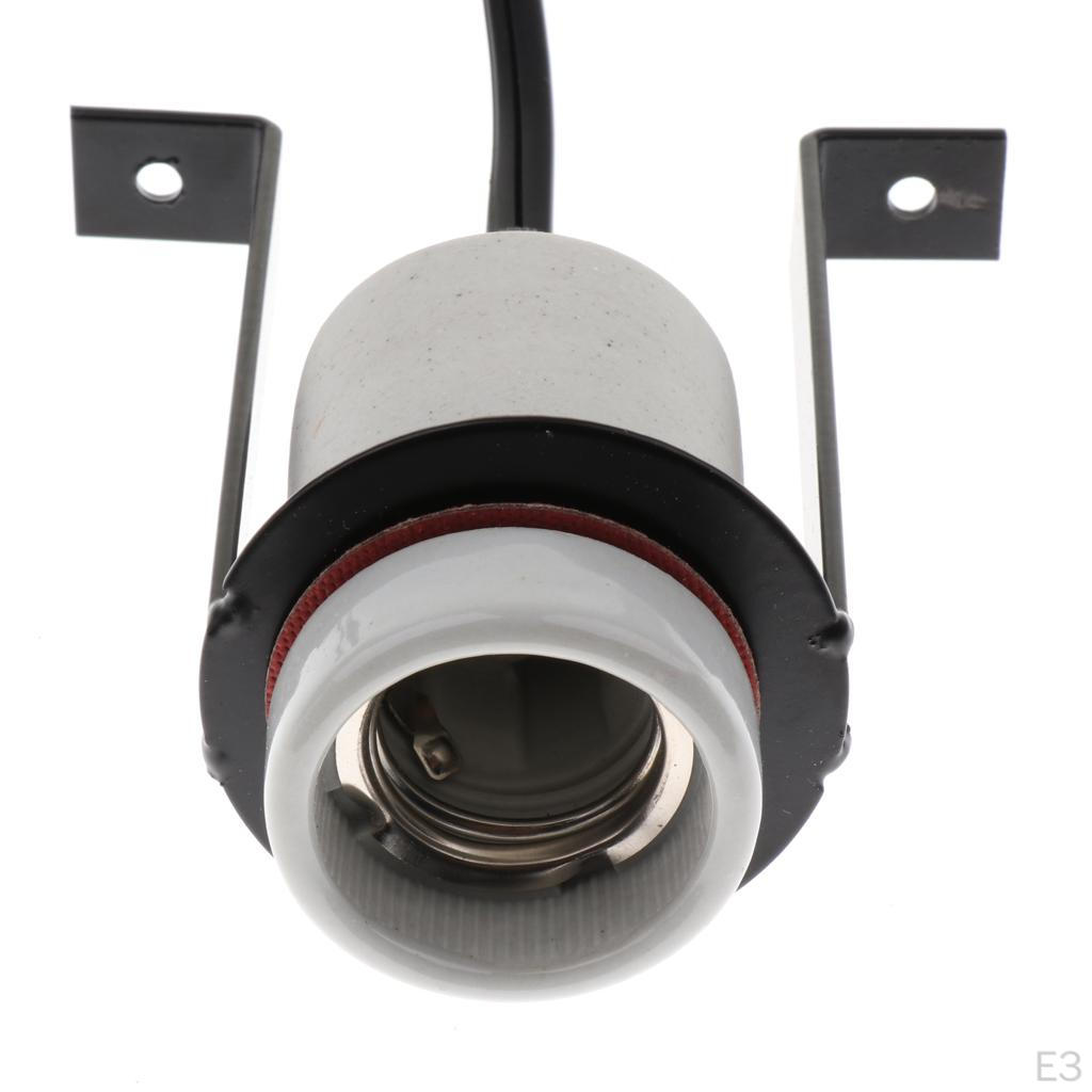 Керамическая тепловая лампа для рептилий, держатель для нагревательной лампы для домашних животных, вилка стандарта Великобритании