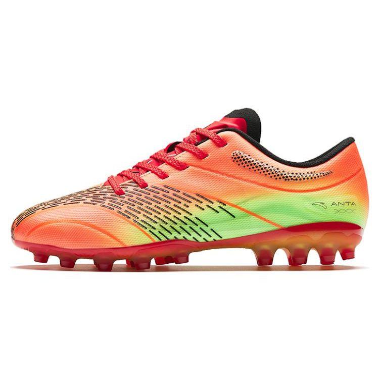 Anta Mg Comfortable Non-Slip Football Shoes Men Football Shoes Fluorescent-Laser-Red 912332222-1