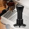 Adjustable Stainless Steel Coffee Tamper with Spring Mechanism, Ideal for Office and Camping