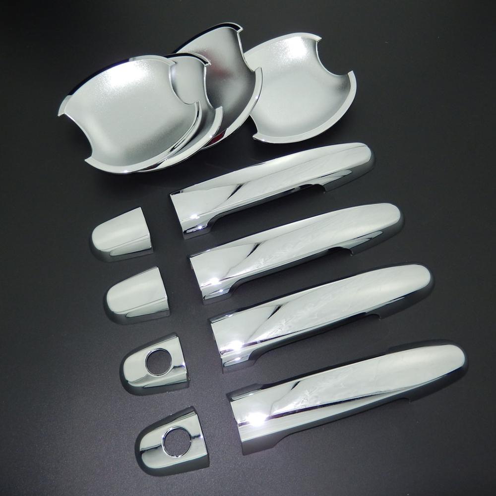 Для Toyota RAV4 2001-2012 хромированная накладка на дверную ручку и крышка дверной чаши, Стайлинг автомобиля 2004 2005 2006 2007 2008 2009 2010