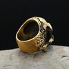 Gothic Punk Brass Skull Rings Hip Hop Rock Vintage Personality Skeleton Ring For Men Women Locomotive Biker Jewelry Dropshipping