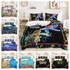 3D Marine Animal Bedding Set Turtle Duvet Cover Pillowcase 2/3pcs Single Double Bed Cover Gift Home Textile