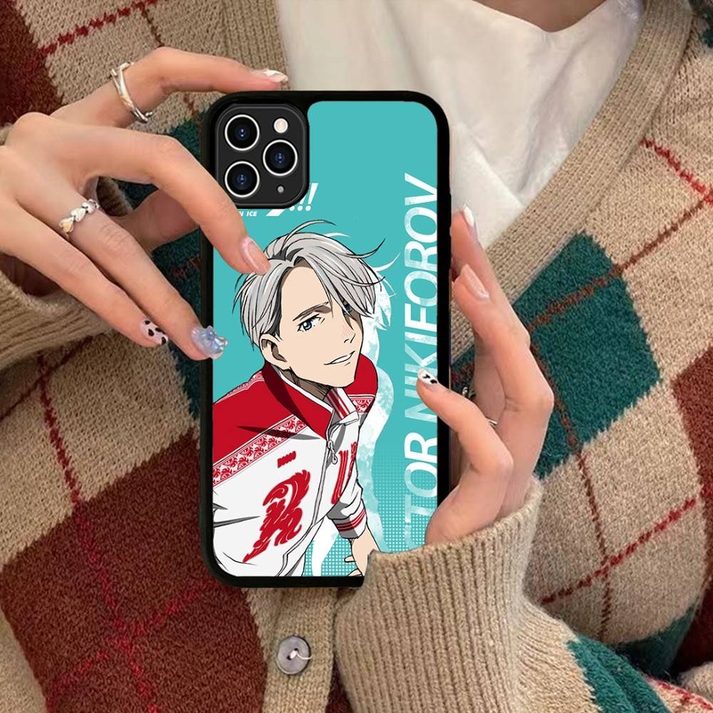 Спортивное аниме YURI ON ICE BL Для IPhone 17 16 15 14 13 Pro 12 11 Pro Max Жесткие чехлы для телефона из ПК+ТПУ Задняя крышка