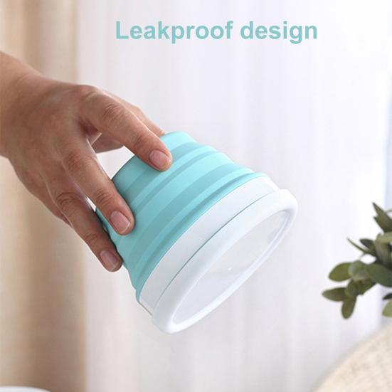 Silicone Collapsible Travel Cup Set 550/350/200/100/950ML Folding Camping Cup Bowl Expandable Drinking Cup