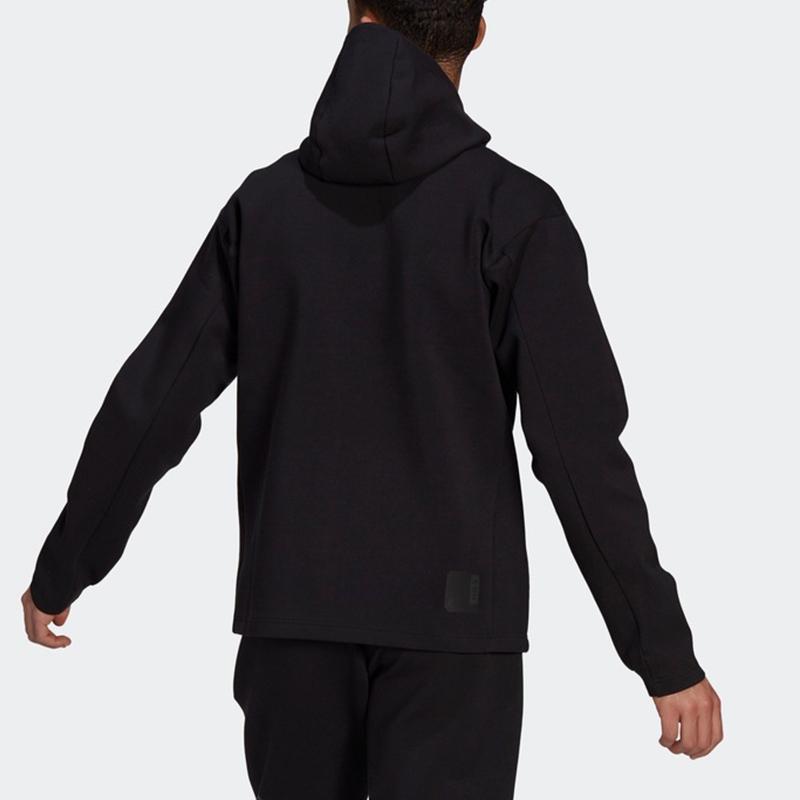 Adidas Jackets Men's Black Hooded Moderate Instructor GU1749