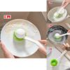 Nonstick Pan Scrubber With Pp Handle And Sponge For Dishwashing Tool