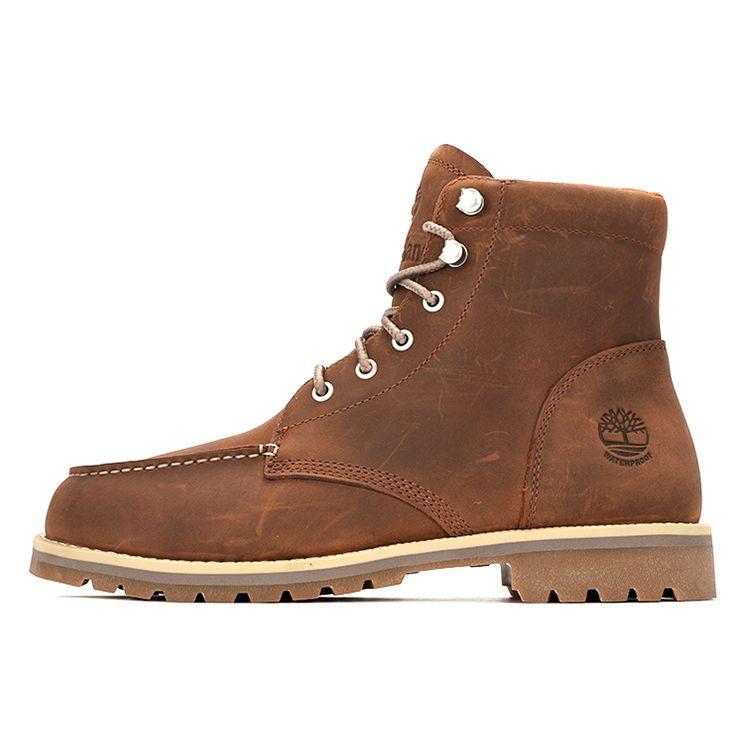 Timberland Redwood Falls Moc Toe BT Casual Outdoor Mid Calf Martin Boots Men Boots Rust A2EDRF13