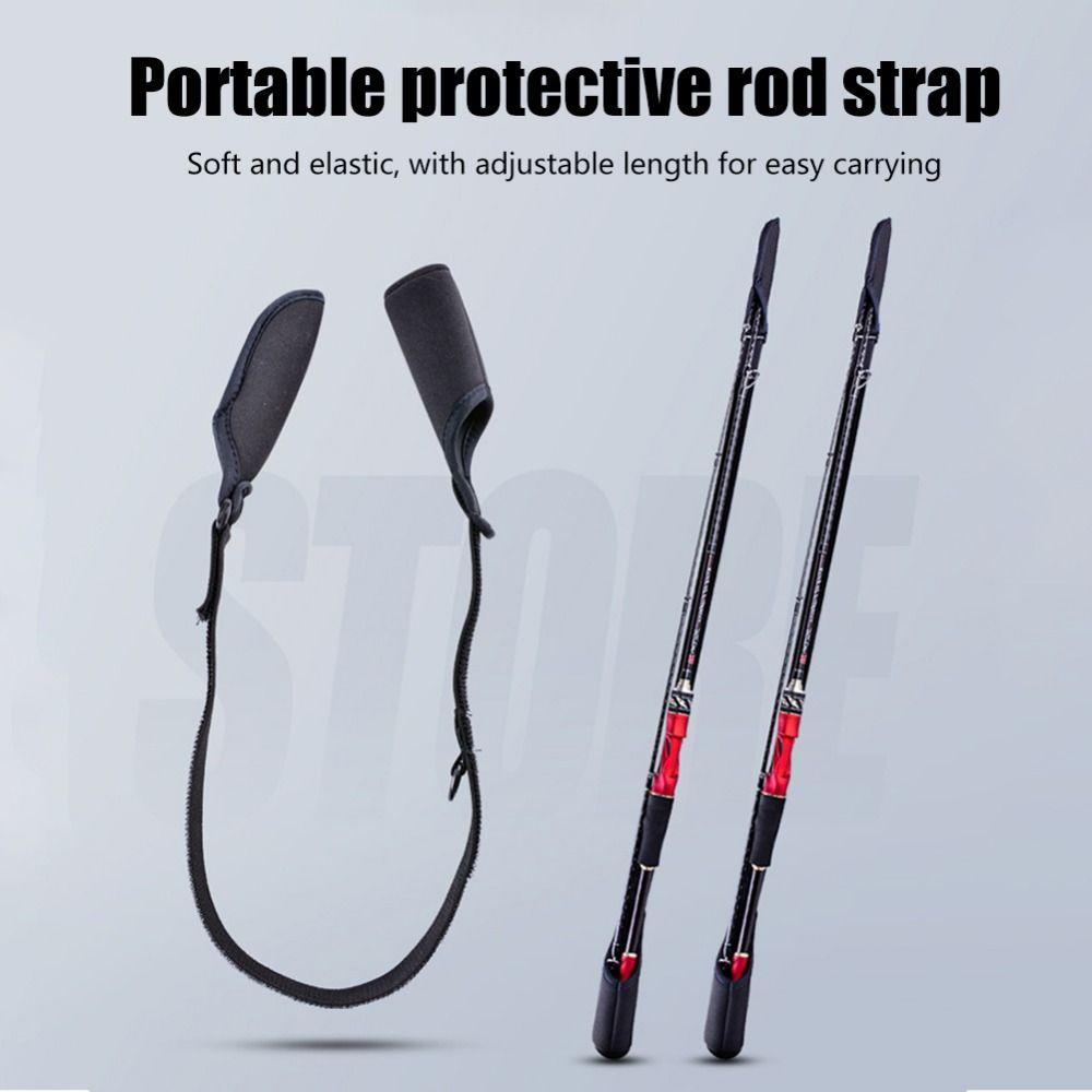 Wrap Band Protector Reel Fishing Rod Holder Strap Rod Tie Outdoor Fish Tool Protective Sleeve Cover