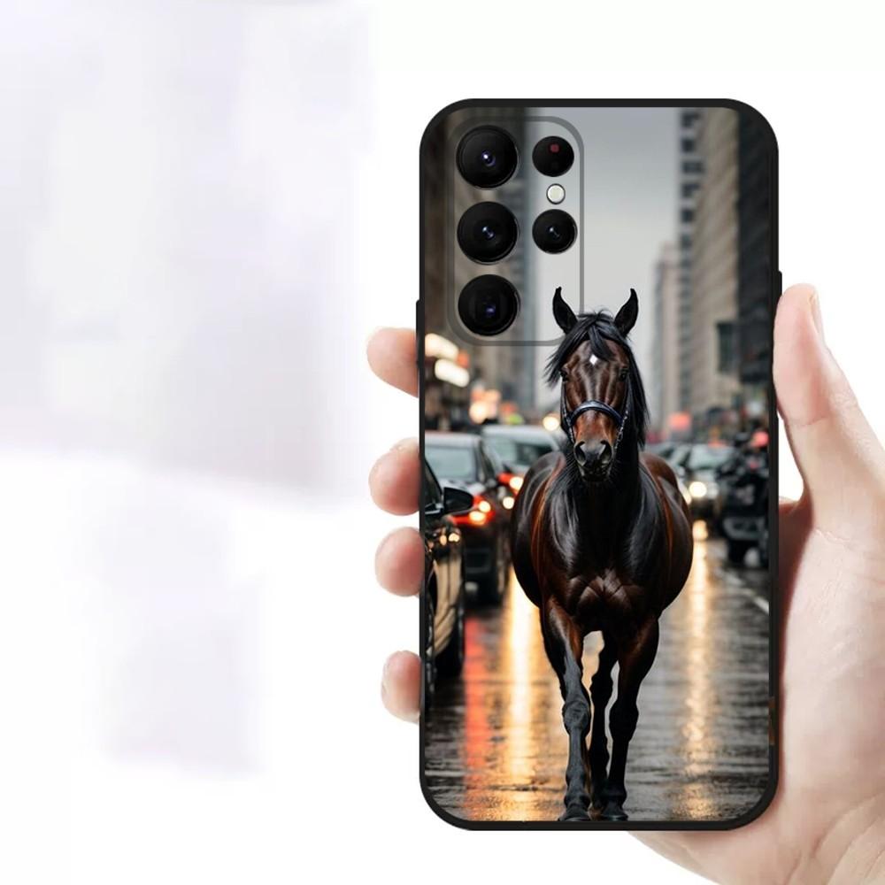 Чехол для телефона Horse Ultra-Thin TPU для iPhone 6-16ProMax/SamsungS7-S24Ultra/Redmi13TPro - ударопрочный, устойчивый к царапинам, рельефный чехол CameraSafe