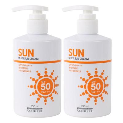 (2 куска) Multi Sun Cream 250 мл SPF50/PA+++ Тип помпы