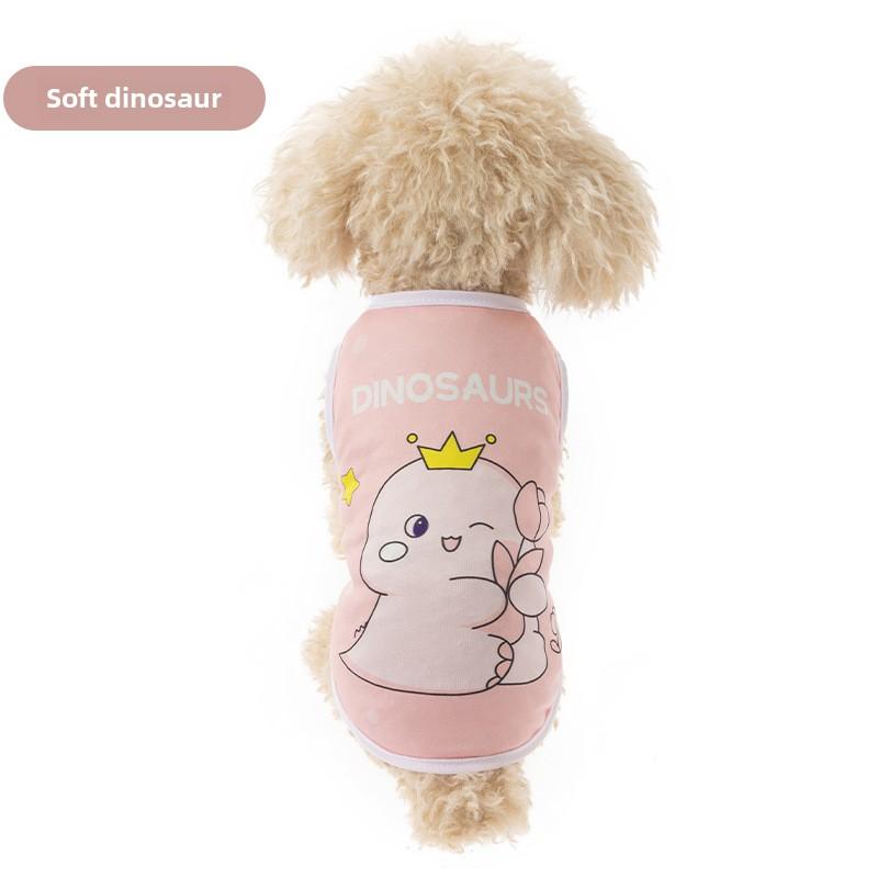 Мультяшная милая одежда Одежда для животных Милая собака Кошка Жилет для питомцев