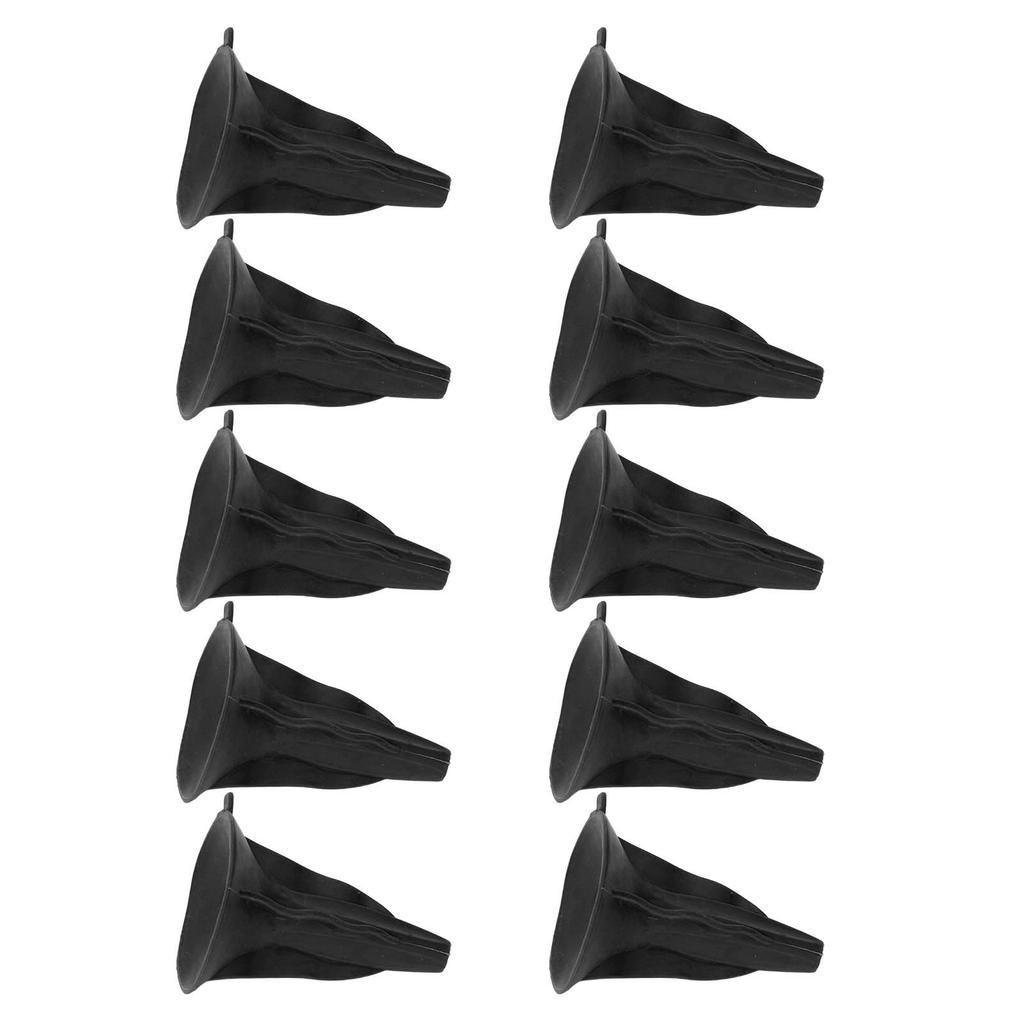 10Pcs Soft Rubber Arrowhead Suction Cup Arrow Heads for Children Hunting Game Outdoor Sports Black