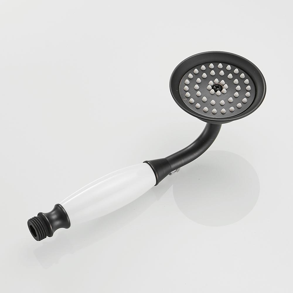 Душевые лейки, антикварная ванная комната, ручной душ-распылитель с роскошной керамической ванной, круглый смеситель для душа с эффектом дождя HJ0527K