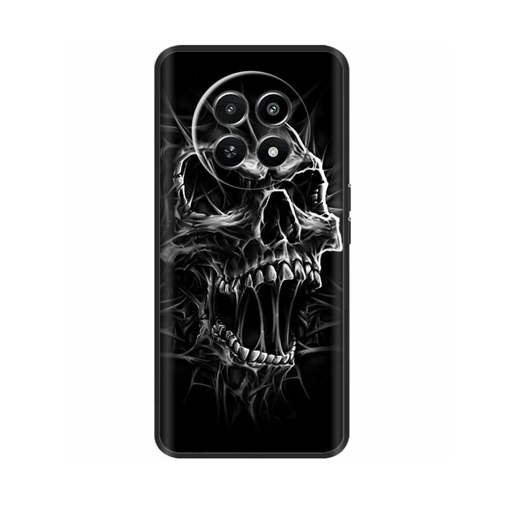 Крутой чехол-череп для Realme 12 5G Funda Мягкая силиконовая задняя крышка Мультяшные противоударные чехлы для Oppo Realme 12X realme12 Сумки Чехол