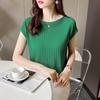 Blusas Mujer De Moda Verano Короткие рукава Вязаные топы Свитер Женские пуловеры Свитера для женщин Женские свитера Blusa