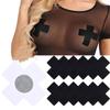 Bra Sexy Cross Nipple Covers Disposable Black Breast Pasties Stickers Nipple Patch Chest Paste Pad Women Intimates Accessories