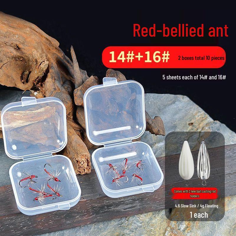 2026 Red-bellied Ant Mosquito Lure Hook for Fly Fishing
