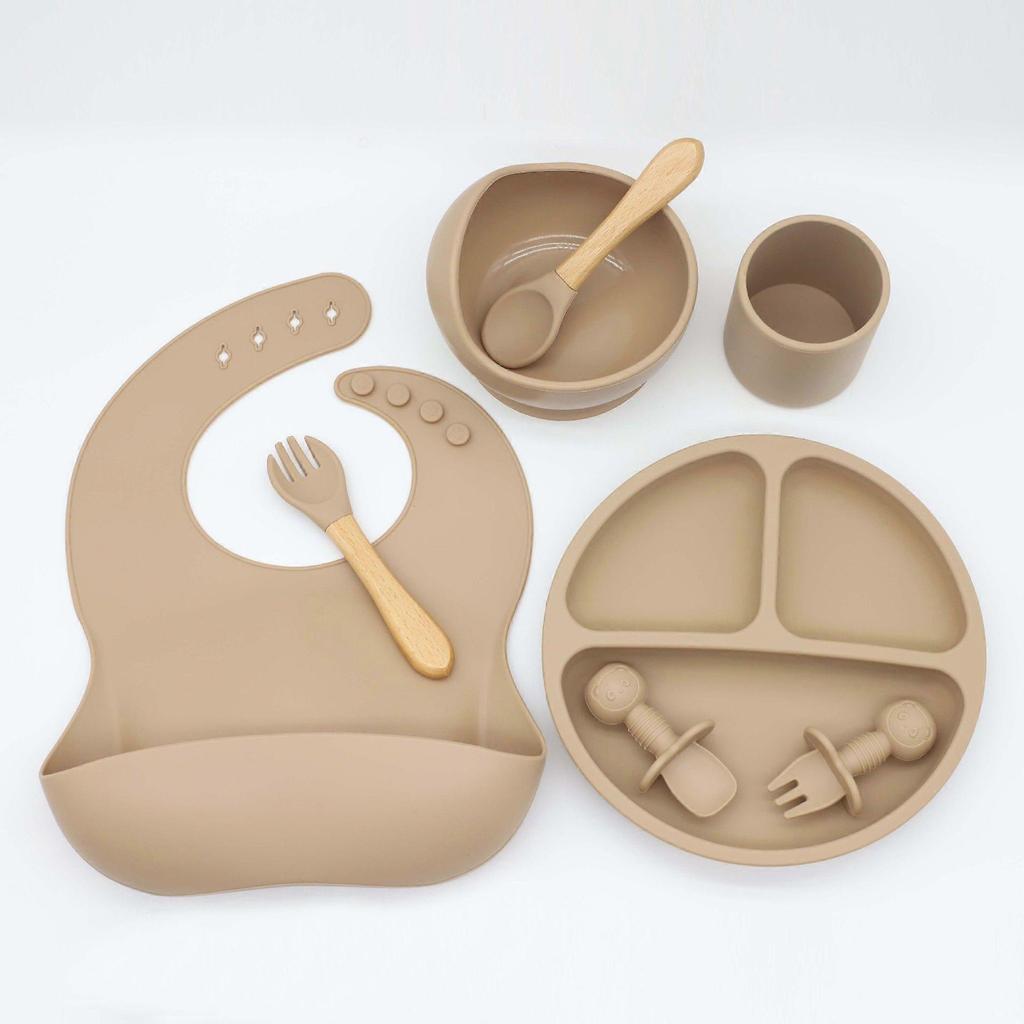 Silicone Baby Feeding Tableware Set