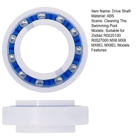 1 пара приводных валов для очистителя бассейна Zodiac MX6 MX8 MX6EL, комплект для техобслуживания, запасные части с R0525100
