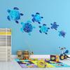 12 шт./2 набора Наклейки на стену Морская черепаха Виниловые Подводный океан Водонепроницаемые Настенные наклейки Декор для дома Спальни DIY Аксессуары