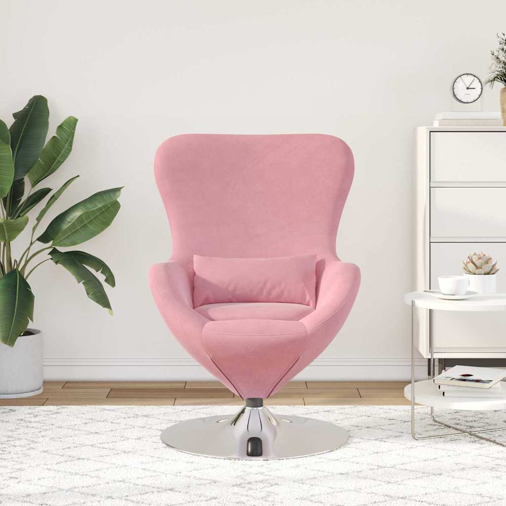 Egg Chair Pink Velvet