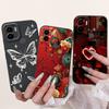 Чехол для Xiaomi Redmi A1+ A2+ A1 A2 A3 A3X A3 Pro Funda Redmi A5 A4 С рисунком Сердце Бантик Цветочный Мотив Чехол Мягкий Силикон