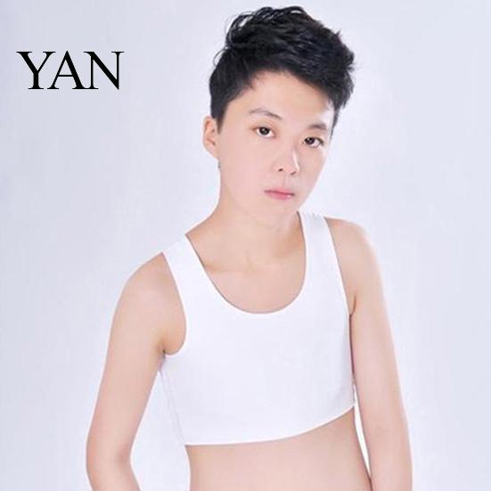 Short Corset Vest Washable Prevent Sagging Acrylic Fiber Lesbian Chest Breast for Summer