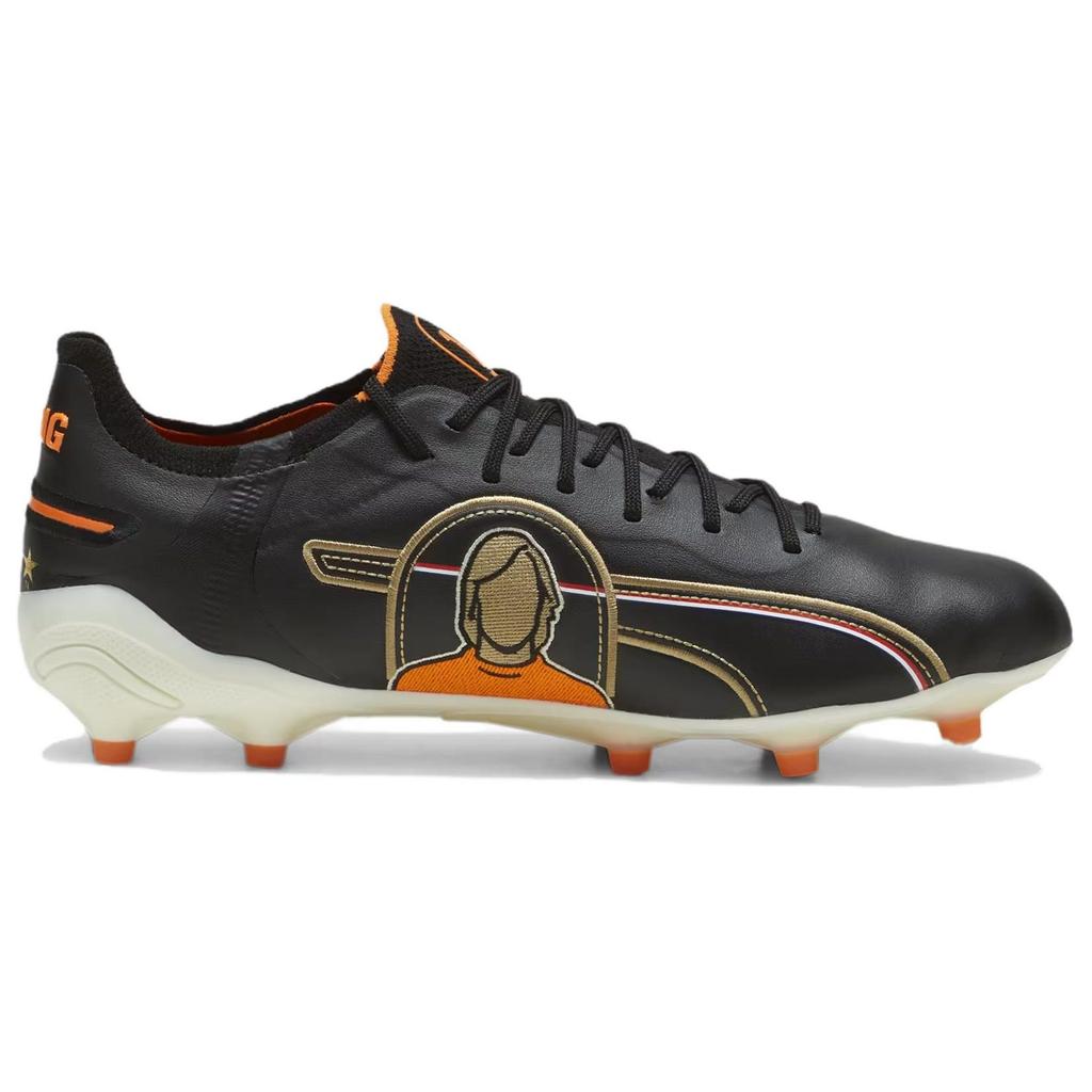Puma Мужские кроссовки King Ultimate Cruyff FG AG Legend Pack Black White Rickie-Orange 107826-01