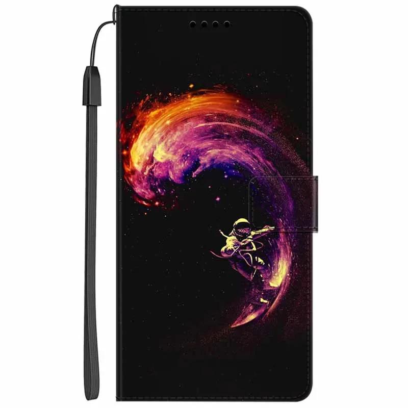 Кожаный чехол-книжка с подставкой для Oppo Reno13 F, кошелек с рисунком Льва и Кошки, Funda для Reno13 F 4G 5G, мультяшный кошелек, чехол-подставка для телефона Reno13 F