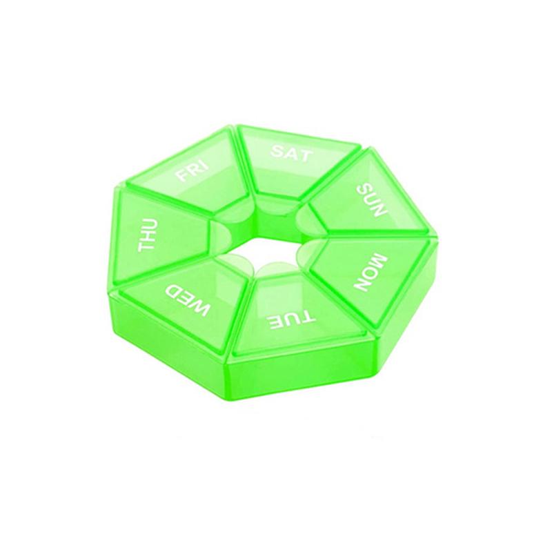 1 шт., пластиковый чехол для таблеток, 7 дней, коробка для конфет, портативный держатель для планшета, органайзер для путешествий, дозатор для таблеток, контейнер