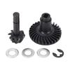 Ring Pinion Gear Set CNC 30T 8T High Strength Alloy Shockproof Metal Bevel Gear for SCX10 II RC