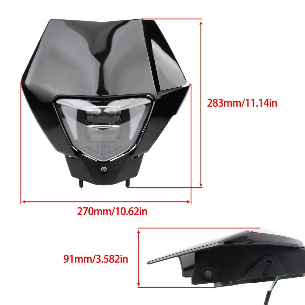 Светодиодная маска фары мотоцикла для Husqvarna TC TE TX FC FE FX 125 150 250 350 450 501 FE250 FE350 FE450 Enduro DirtBike Фара